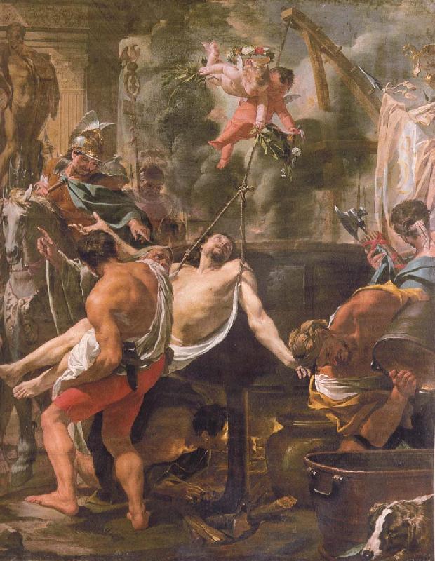 Brun, Charles Le The Martyrdom of st john the evangelist at the porta Latina Germany oil painting art